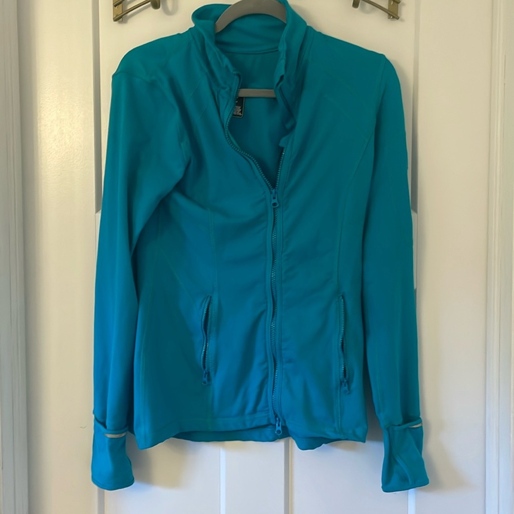 JOIA nyc Performance wear size small jacket aqua color